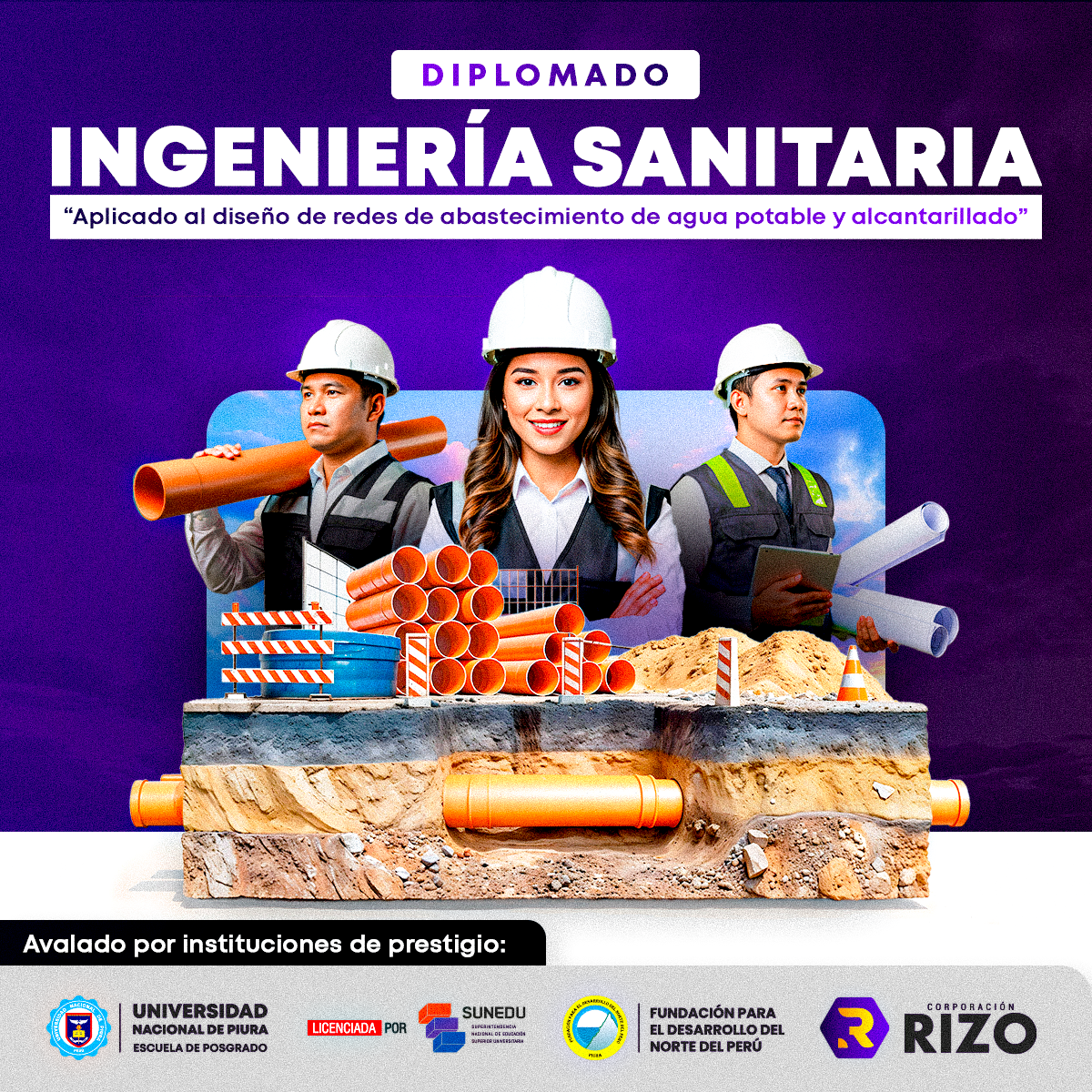 INGENIERÍA SANITARIA (Aplicado al Diseño de redes de abastecimiento de agua potable y alcantarillado)